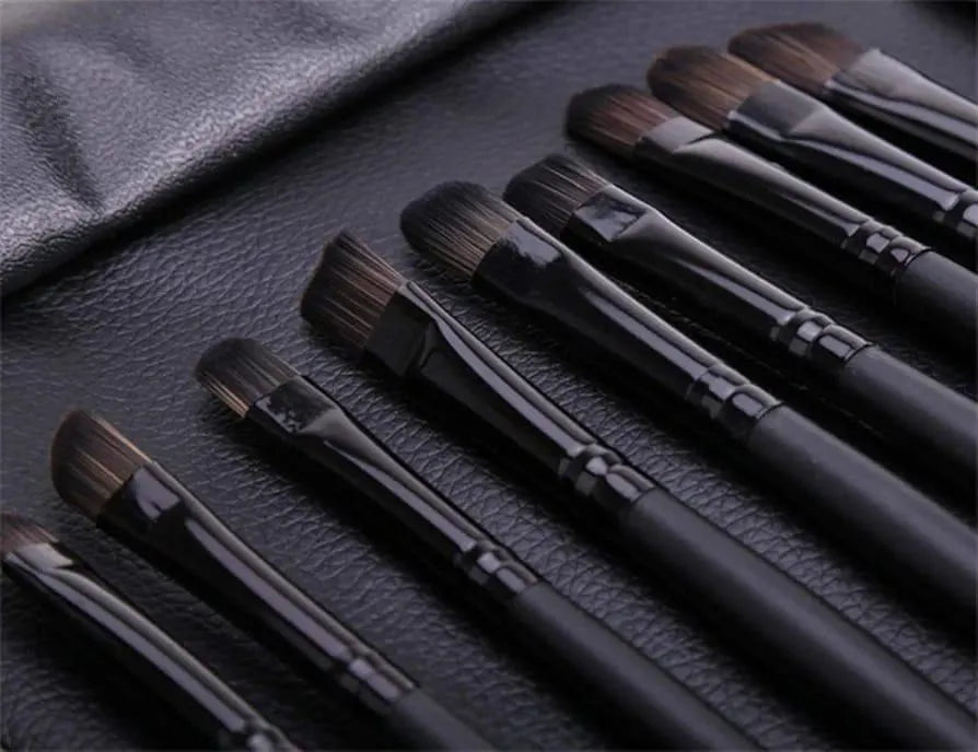32-Piece Blending Brush Set ABS Black Travel Case