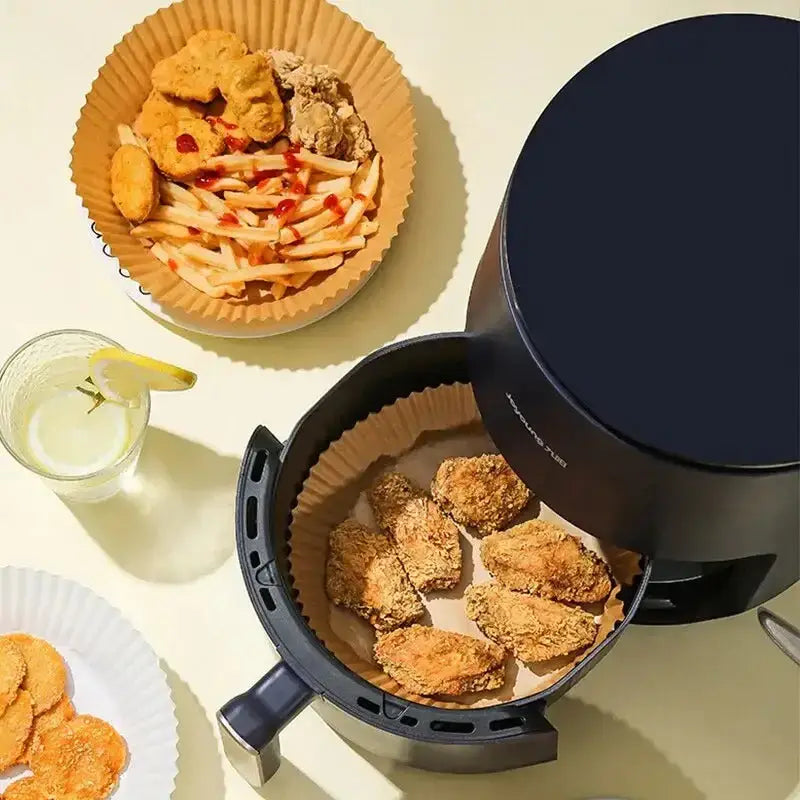 Air Fryer Disposable Paper Liner Plates- 50 Pieces