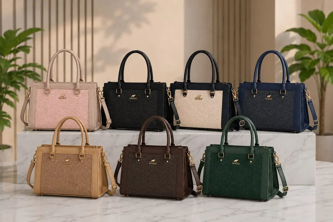 Premium Women's Structured Handbag|Rexine Top HandleShoulder Bag