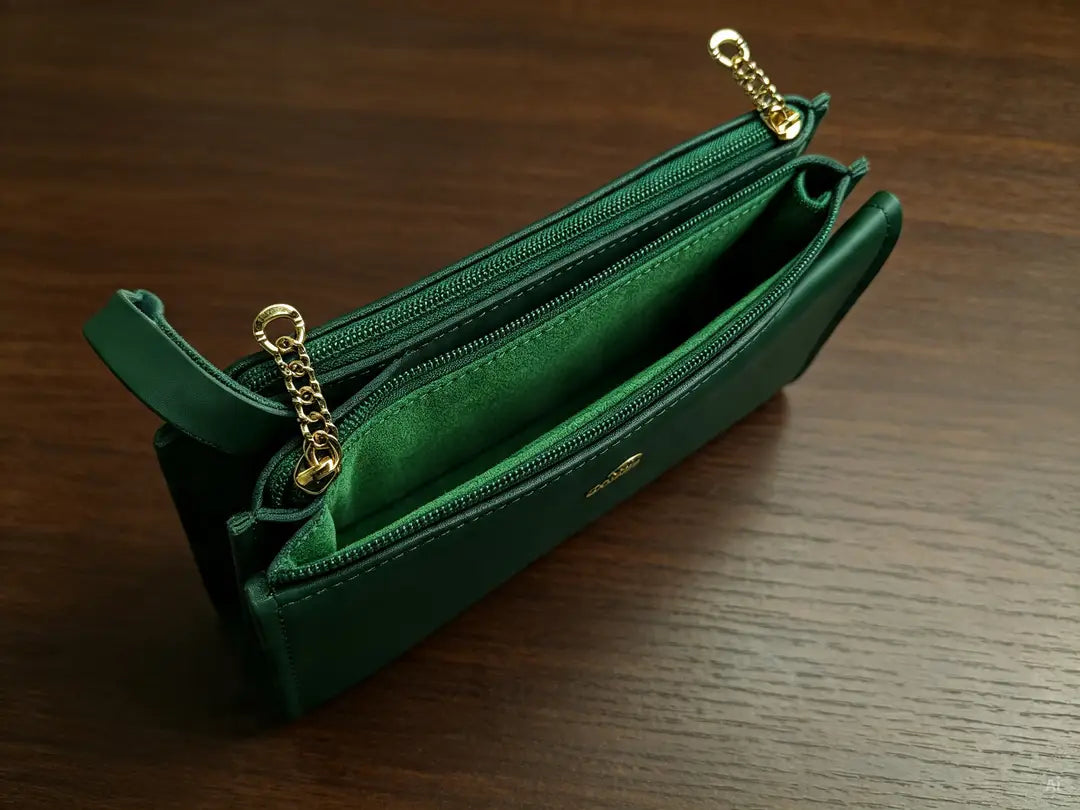 Women's PU Leather Plain Wristlet