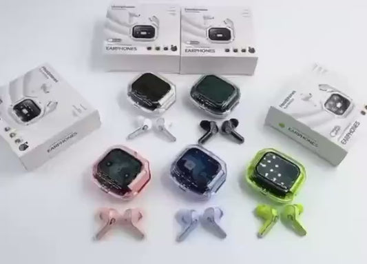 Wireless Transparent Earbuds with Smart Touch Controls
