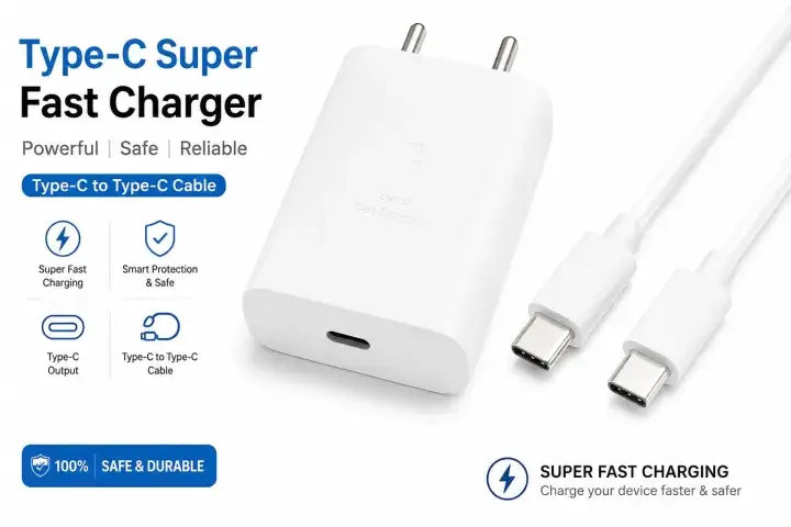 100% Original 45W Super Fast Charger USB-C PD Fast Charging Adapter with Type C To C Cable Pd Charger For all Mobile Phone