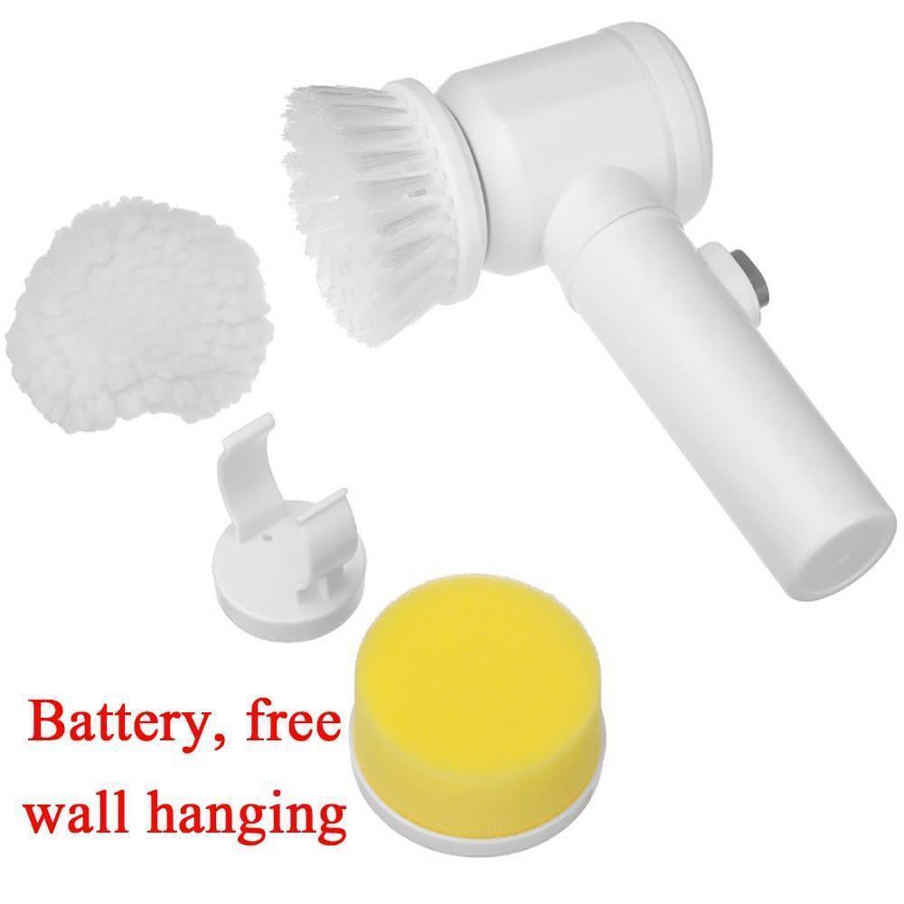 Electric Spin Scrubber White ABS Multi-Functional