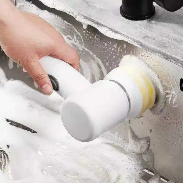 Electric Spin Scrubber White ABS Multi-Functional