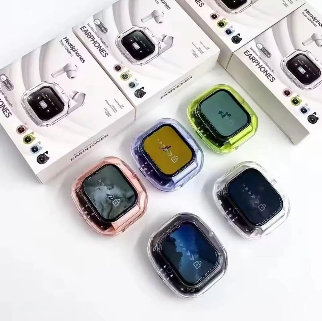 Wireless Transparent Earbuds with Smart Touch Controls