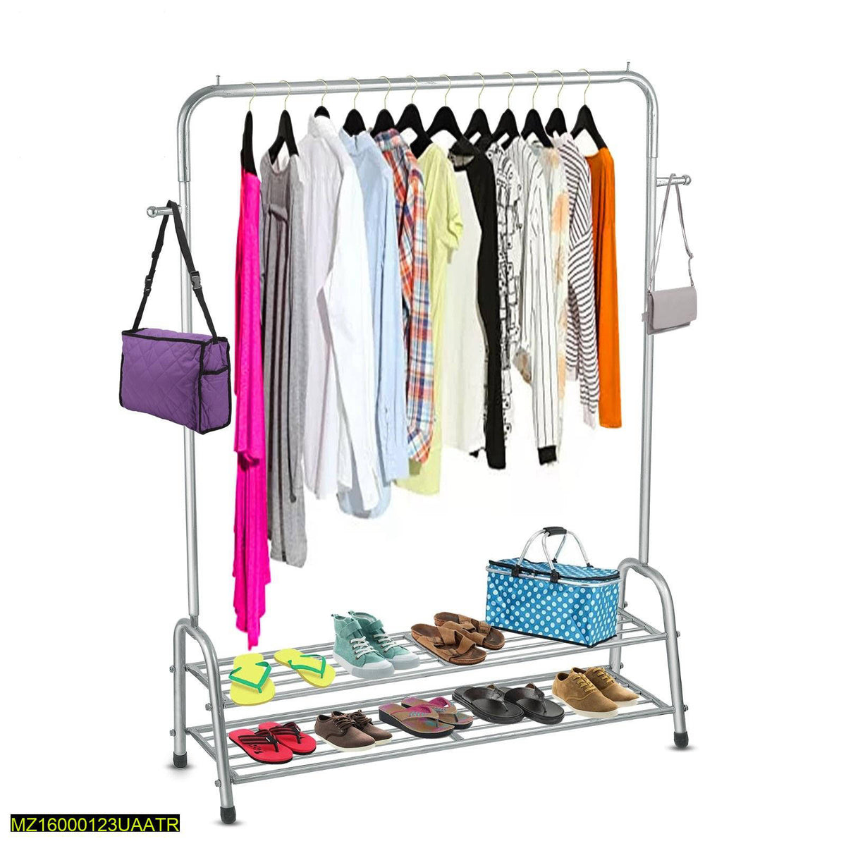 Stainless Steel Shoe & Bag Rack for Home Shop